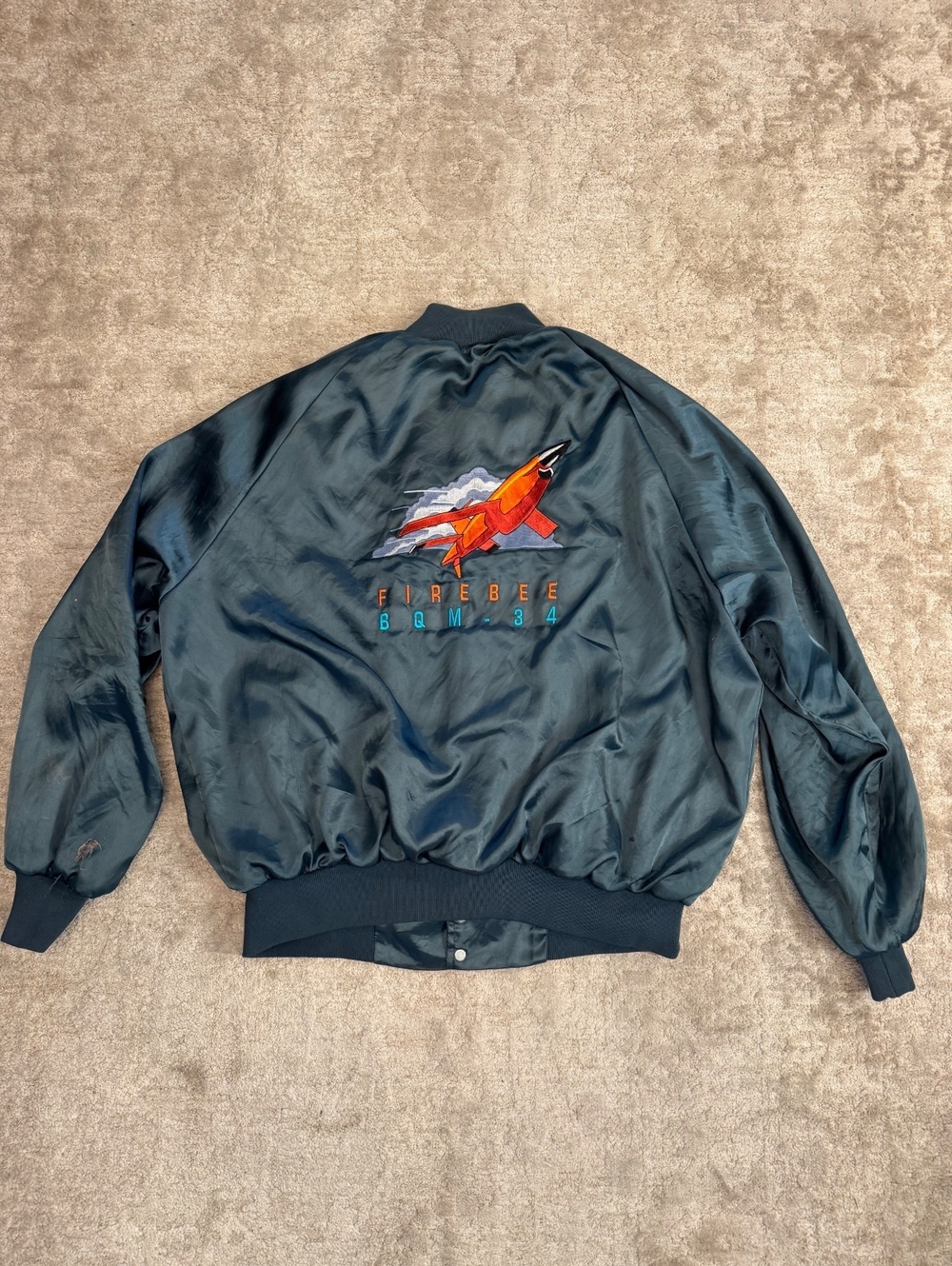 Vintage WestArk Teledyne Ryan Firebee BQM-34 Aerospace Jacket USA XL Drone